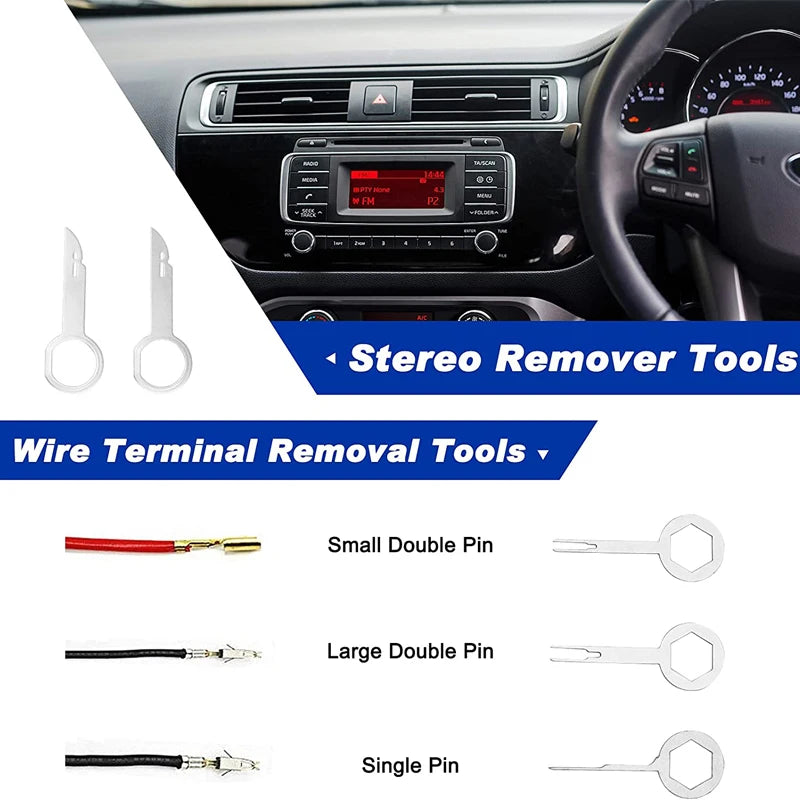 Auto Car Instrument Board Removal Tool Kit Automobile Sound Disassembly Kit Hand Tool Set Crowbar Screwdriver Deluxe Toolkit