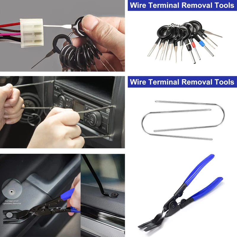 Auto Car Instrument Board Removal Tool Kit Automobile Sound Disassembly Kit Hand Tool Set Crowbar Screwdriver Deluxe Toolkit