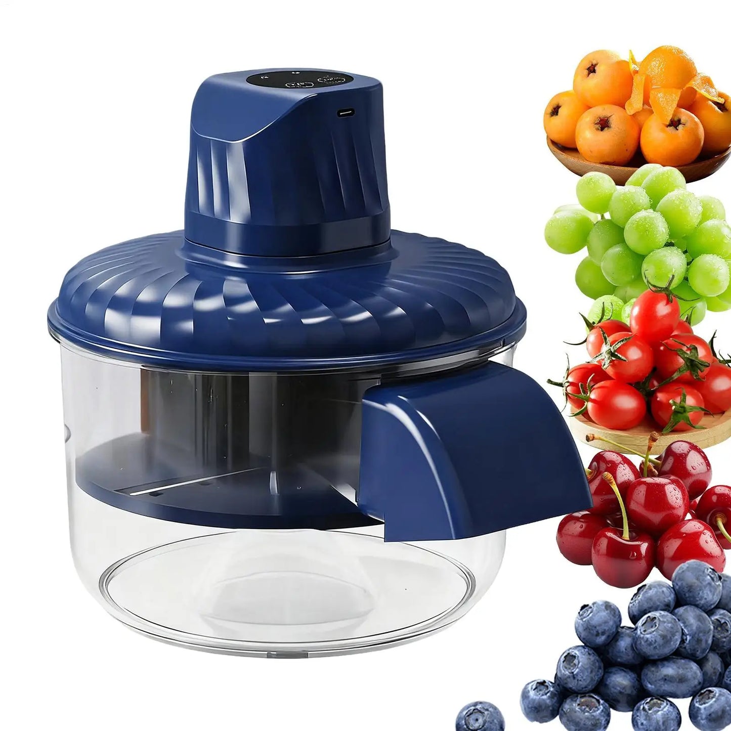 Grape Peeling Machine Kitchen Skin Remover Tool Large Capacity Automatic Peeler for Garlic Grape Potato Tomato Pomegranate Fruit